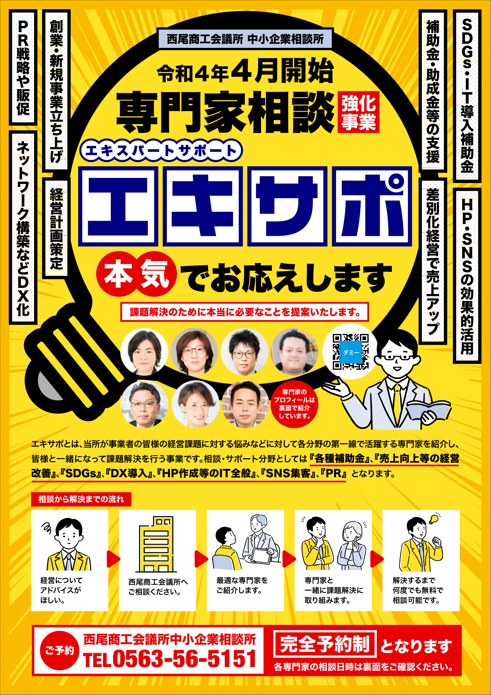 西尾商工会議所 経営相談 定期経営相談会の相談員としてご指名頂きました
